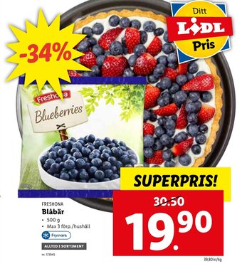 Lidl Blåbär erbjuda