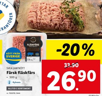 Lidl Färsk fläskfärs erbjuda