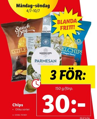 Lidl Chips erbjuda