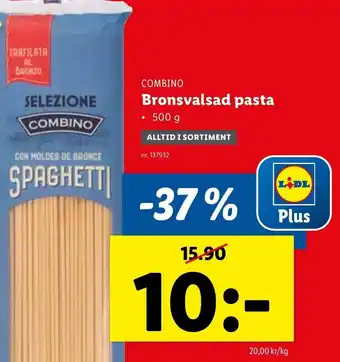 Lidl Bronsvalsad pasta erbjuda