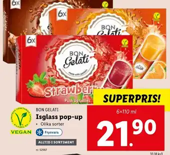 Lidl Isglass pop-up erbjuda