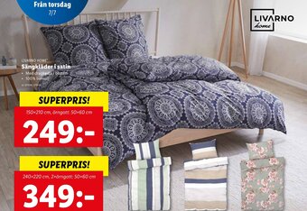 Lidl Sängkläder i satin erbjuda