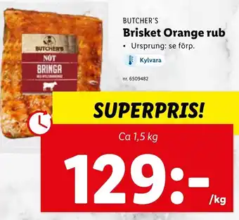 Lidl Brisket Orange rub erbjuda