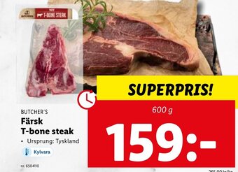 Lidl Färsk T-bone steak erbjuda