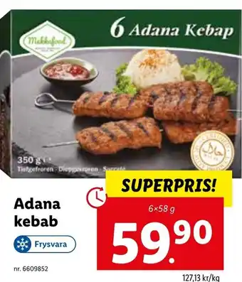 Lidl Adana kebab erbjuda