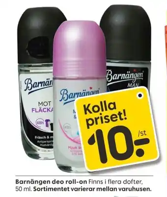 Rusta Barnängen deo roll-on erbjuda