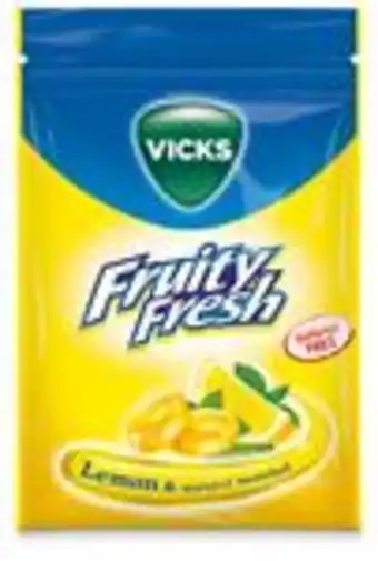 Vicks fruityfresh lemon & natural menthol, 72 g