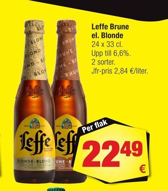 Calle Leffe Brune el. Blonde erbjuda