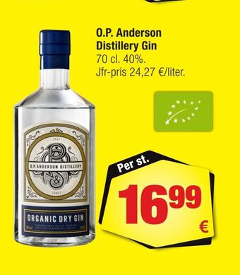 Calle O.P. Anderson Distillery Gin erbjuda
