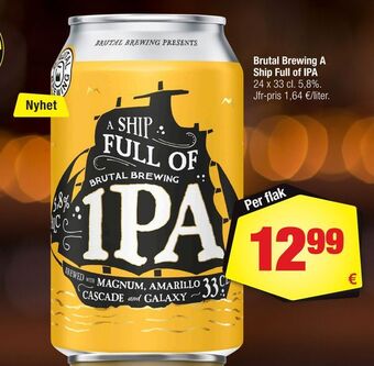 Calle Brutal Brewing A Ship Full of IPA erbjuda