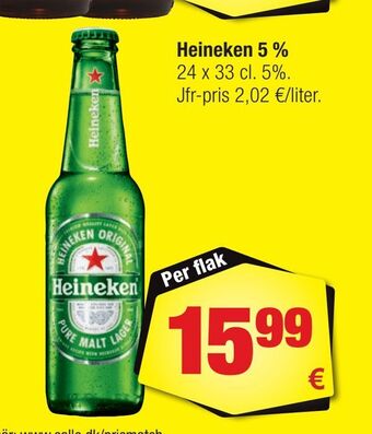 Calle Heineken 5 % erbjuda