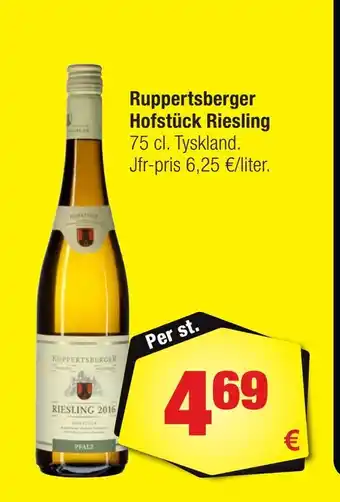 Calle Ruppertsberger Hofstück Riesling erbjuda