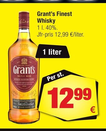 Calle Grant's Finest Whisky erbjuda