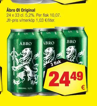 Calle Åbro Øl Original erbjuda