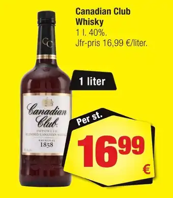 Calle Canadian Club Whisky erbjuda