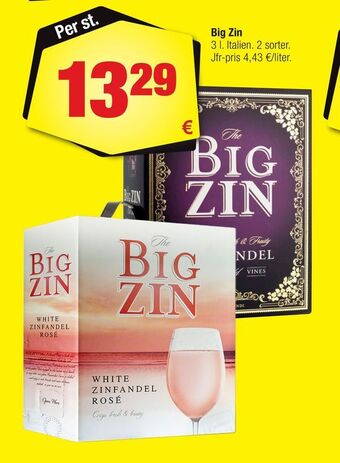 Calle Big Zin erbjuda