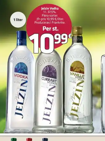 Fleggaard Jelzin vodka erbjuda