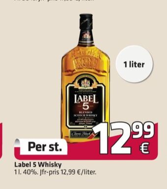 Fleggaard Label 5 whisky erbjuda