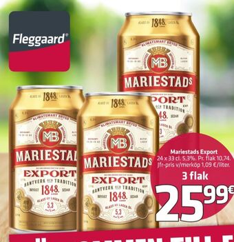 Fleggaard Export öl erbjuda