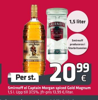 Fleggaard Smirnoff vodka erbjuda