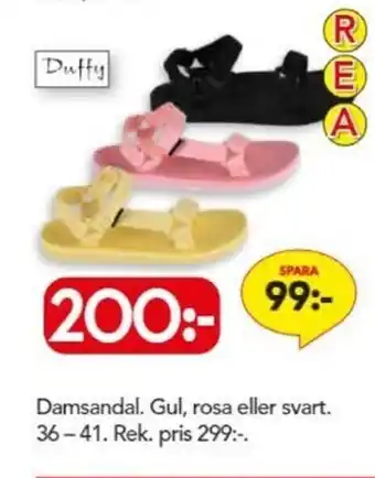 Bo Ohlsson Damsandal Gul rosa eller svart erbjuda
