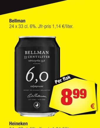 Calle Bellman öl erbjuda
