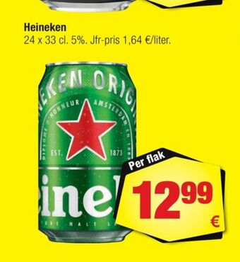 Calle Heineken öl erbjuda