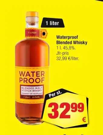 Calle Waterproof whisky erbjuda