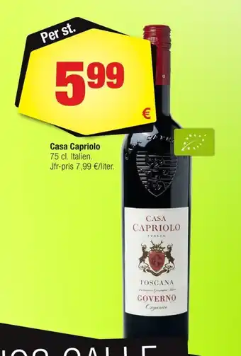 Calle Molinari röd vin erbjuda