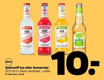 Netto SPOT smirnoff ice eller somersby erbjuda