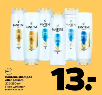 Pantene shampoo eller balsam
