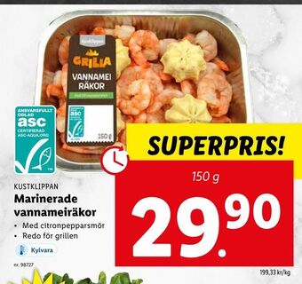 Lidl Marinerade vannameiräkor erbjuda