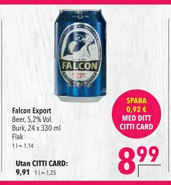 Citti Falcon Export erbjuda