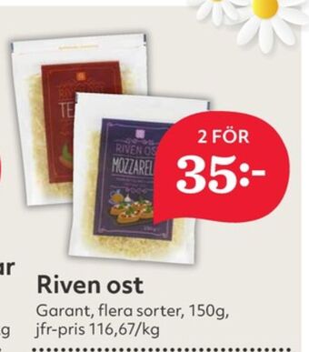 Hemköp Garant riven ost erbjuda