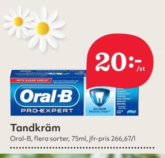 Hemköp Oral-b tandkräm erbjuda