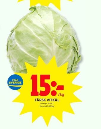 ICA Kvantum Ica vitkål erbjuda