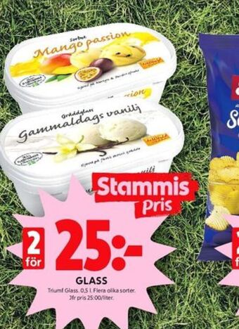 ICA Kvantum Triumf gräddglass erbjuda