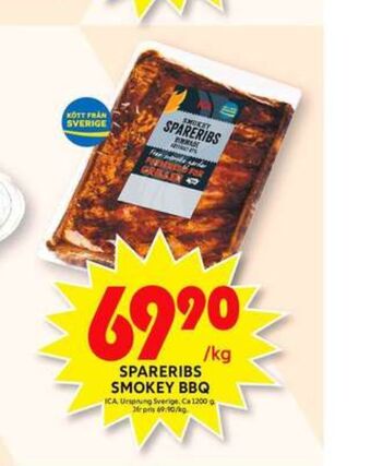 ICA Maxi Ica spareribs erbjuda