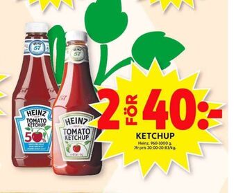 ICA Maxi Heinz ketchup erbjuda