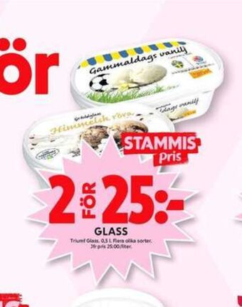 ICA Maxi Triumf gräddglass erbjuda