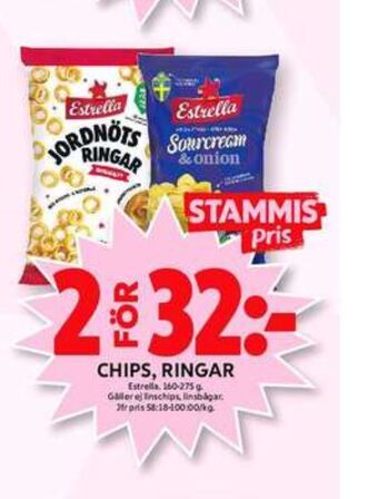 ICA Maxi Estrella chips erbjuda