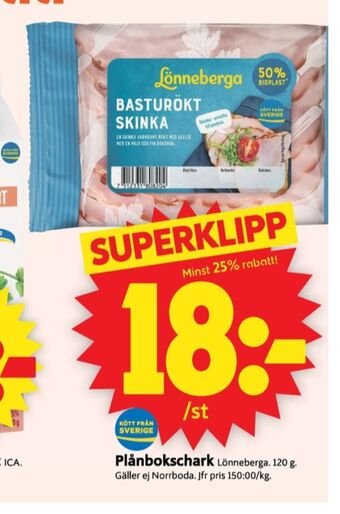 ICA Supermarket Lönneberga skinka erbjuda