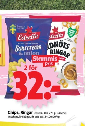 ICA Supermarket Estrella chips erbjuda