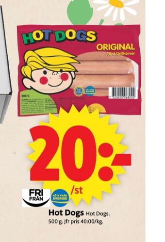 ICA Supermarket Scan hot dogs erbjuda