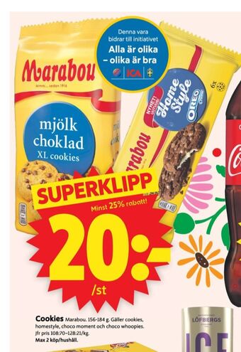 ICA Supermarket Marabou cookies erbjuda