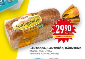 Willys Hemma Lantgoda bröd erbjuda