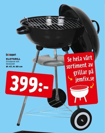 Jem&Fix Klotgrill erbjuda