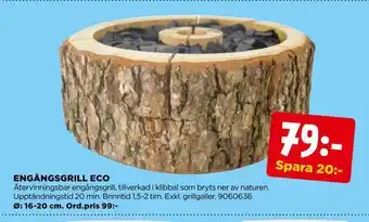 Jem&Fix Engångsgrill eco erbjuda