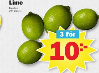 Pekås Lime erbjuda
