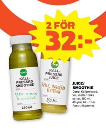 Coop Forum Coop juice erbjuda